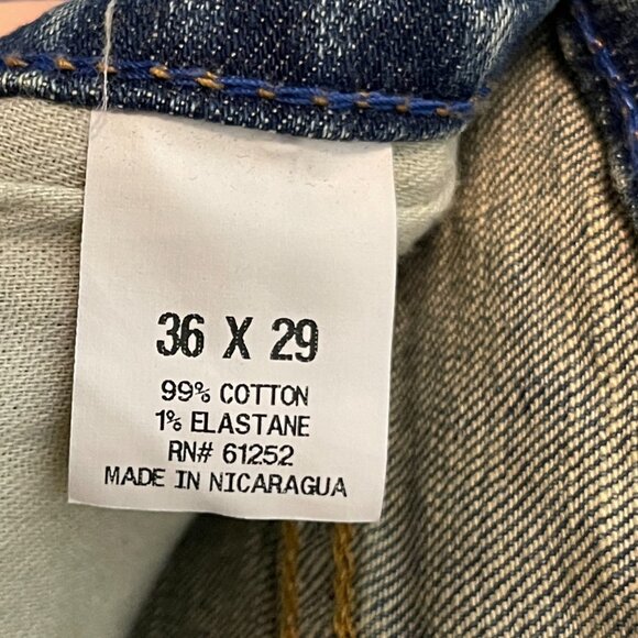 Arizona Men Flex Straight Mid Rise Stretch Dirty Wash Denim Jeans 36x29* - Picture 12 of 13